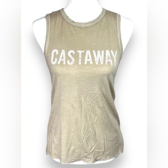 aerie Tops - Aerie Graphic Tank "Castaway" Size X-Small